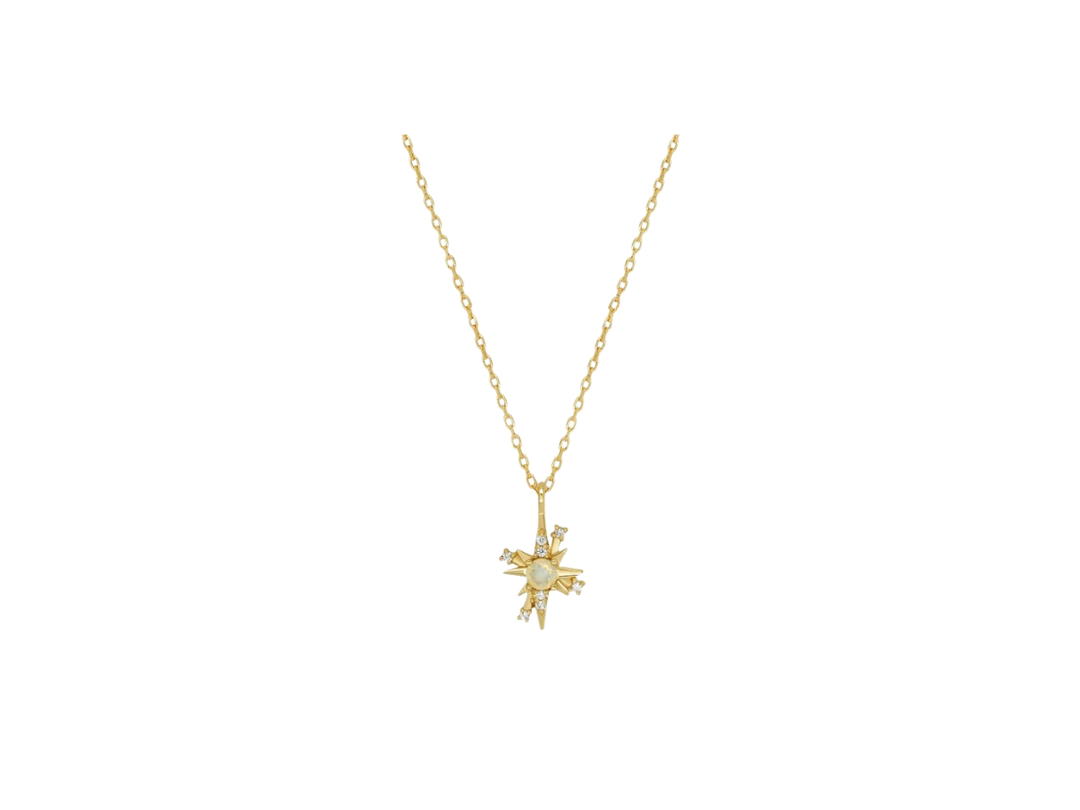ACEMI Jewelry A.CEMI สร้อยคอเสริมดวง โอปอล Opal 12 Fortune Star Necklace มหาโชค มหาลาภ