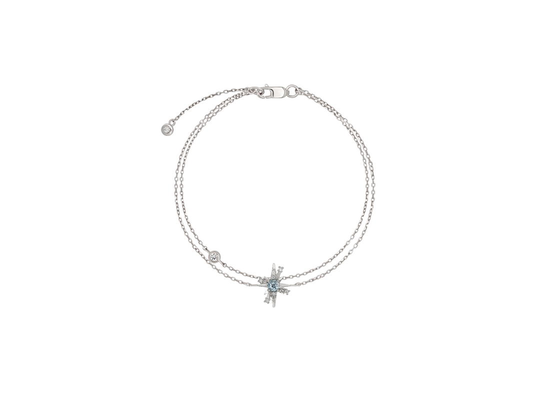 ACEMI Jewelry A.CEMI Blue Topaz 12 Fortune Star Bracelet สร้อยข้อมือบลูโทแพซ มอบความสำเร็จ ความรัก สร้อยข้อมือพลอยแท้ ของขวัญแฟน