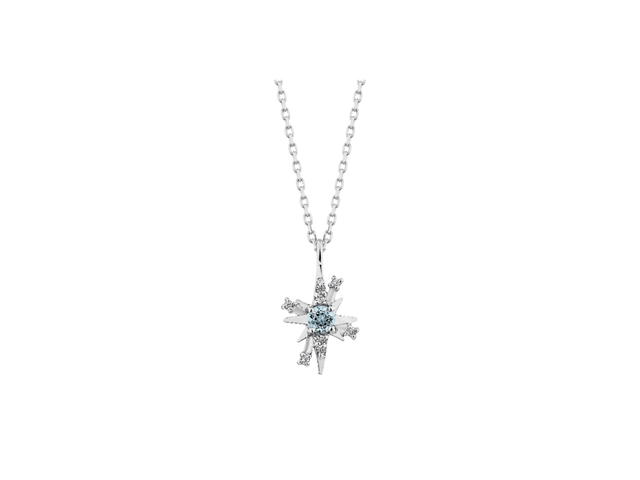 ACEMI Jewelry A.CEMI Blue Topaz 12 Fortune Star Necklace - view 1