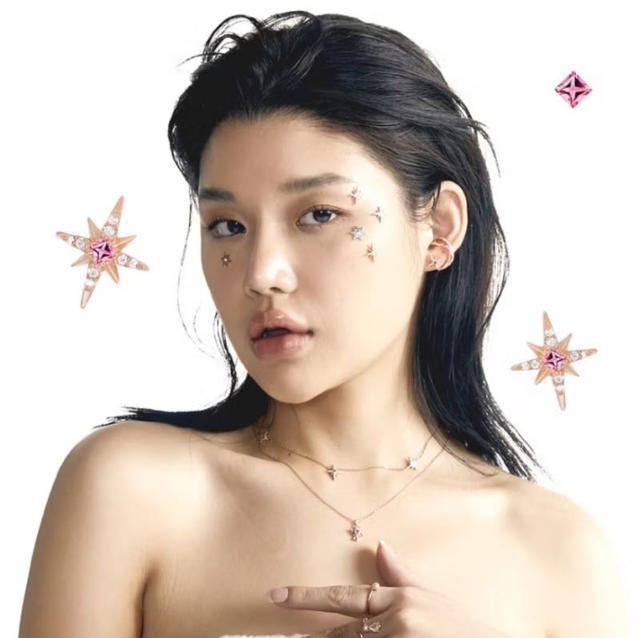 ACEMI Jewelry A.CEMI Pink Tourmaline Fortune 8 Star Earring - view 5