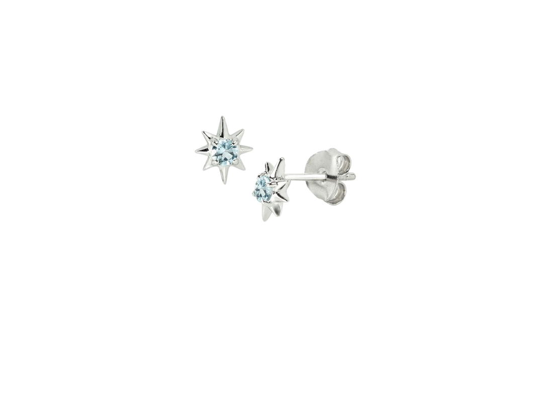ACEMI Jewelry A.CEMI Teeny Blue Topaz Star Earring
