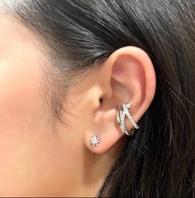 ACEMI Jewelry A.CEMI Teeny Blue Topaz Star Earring - view 4
