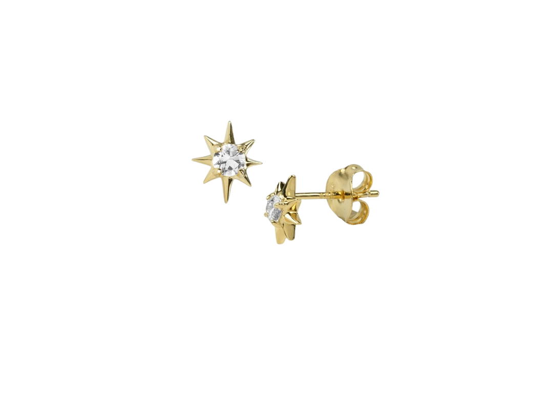 ACEMI Jewelry A.CEMI Teeny White Zircon Star Earring