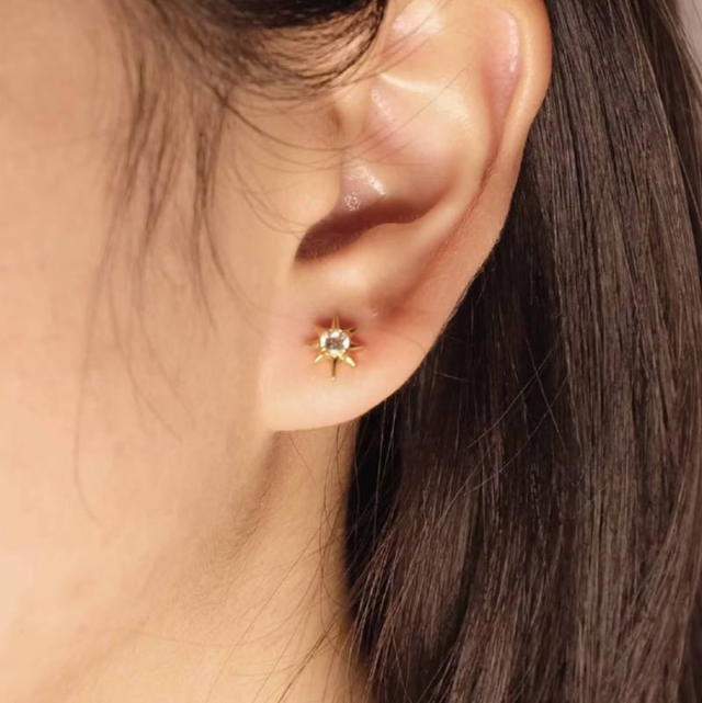 ACEMI Jewelry A.CEMI Teeny White Zircon Star Earring - view 4