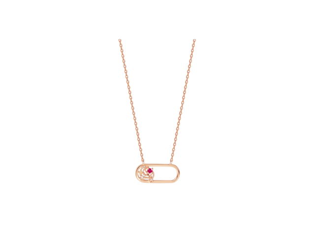 ACEMI Jewelry A.CEMI Trimurati Universe Galaxy Necklace via สร้อยคอมหาเทพ พระตรีมูรติ พลอยทับทิม เงินแท้ชุบทอง - view 1