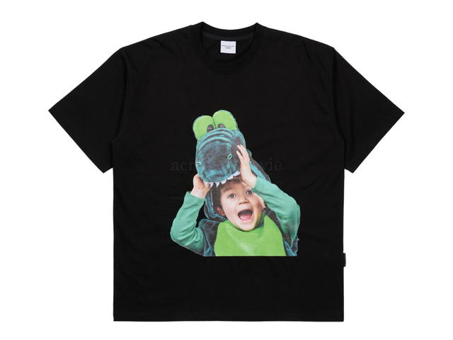 acmé de la vie acmé de la vie Baby Face Crocodile Doll Short Sleeve T-Shirt Black - view 1