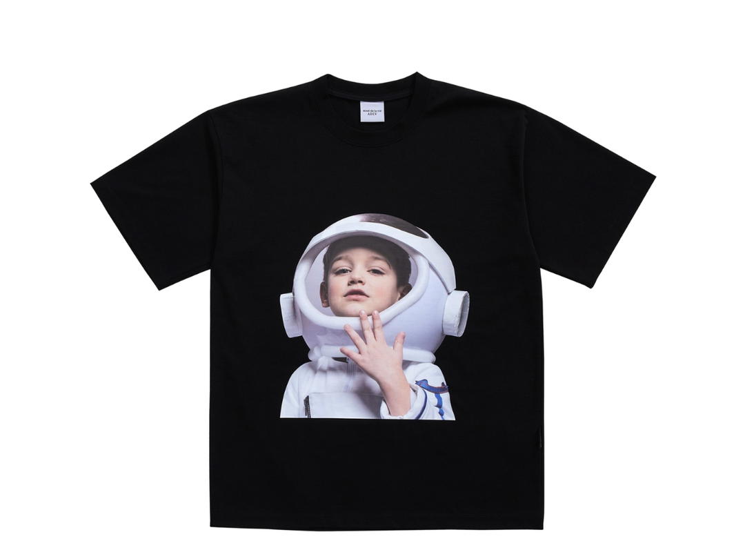 acmé de la vie acmé de la vie Baby Face Short Sleeve T-Shirt Black Astronaut Black