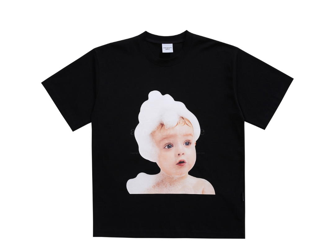 acmé de la vie acmé de la vie Baby Face Short Sleeve T-Shirt Black Bubble Black