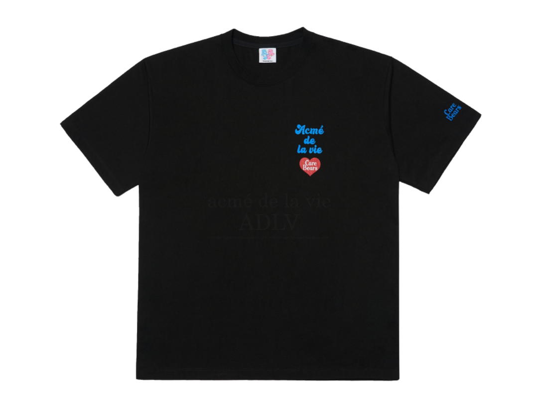 acmé de la vie acmé de la vie Colorful Care Bears Short Sleeve T-Shirt Black