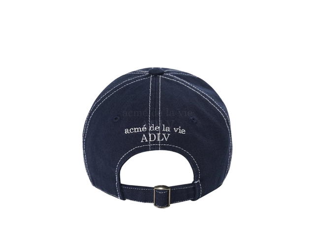 acmé de la vie acmé de la vie x Lisa Script Logo Color Embroidery Ball Cap Navy - view 2