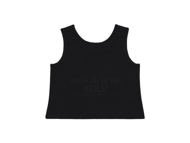 acmé de la vie acmé de la vie x Lisa Twinkle Script Logo Crop Tank Top Black - view 2