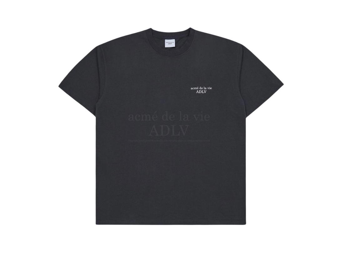 acmé de la vie acmé de la vie Basic Short Sleeve T-Shirt 2 Charcoal