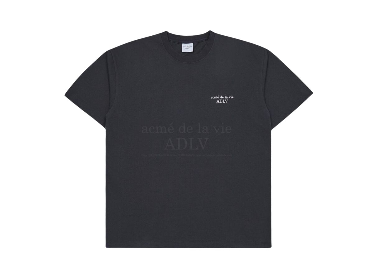 acmé de la vie acmé de la vie Basic Short Sleeve T-Shirt 2 Charcoal