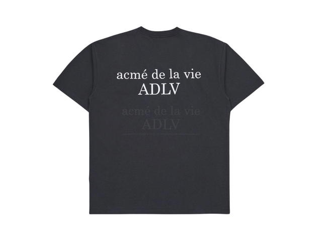 acmé de la vie acmé de la vie Basic Short Sleeve T-Shirt 2 Charcoal - view 2