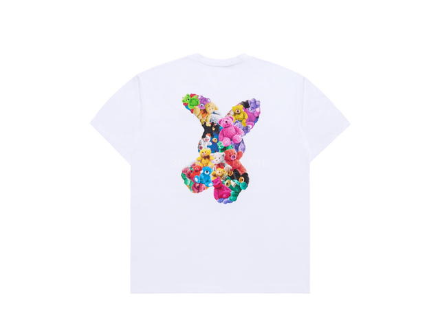 acmé de la vie acmé de la vie Bear Doll Fuzzy Rabbit Short Sleeve T-shirt White - view 2
