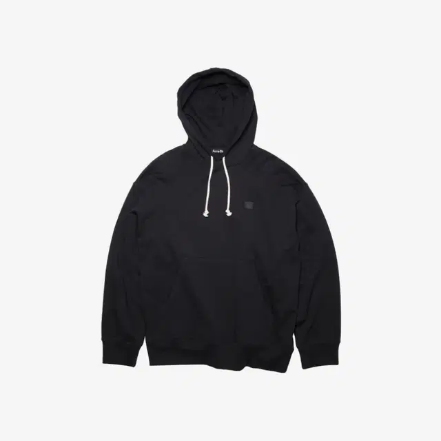 Acne Studios Acne Studios Farrin Face Oversized Hooded Sweatshirt Black - view 2