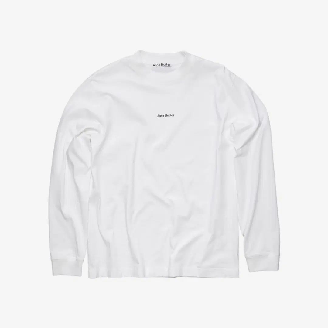 Acne Studios Acne Studios Logo Long Sleeve T-Shirt Optic White