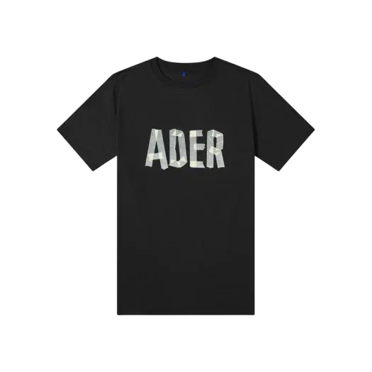 Buy Ader Error Tape Logo T-Shirt Noir at Sasom – Authentic and Ready to Ship