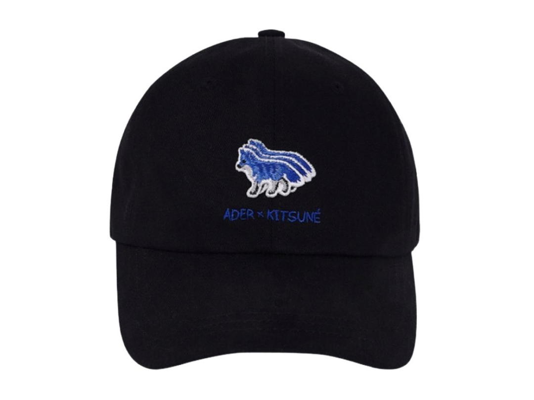 Ader Error Ader Error x Maison Kitsune Triple Fox Cap Black