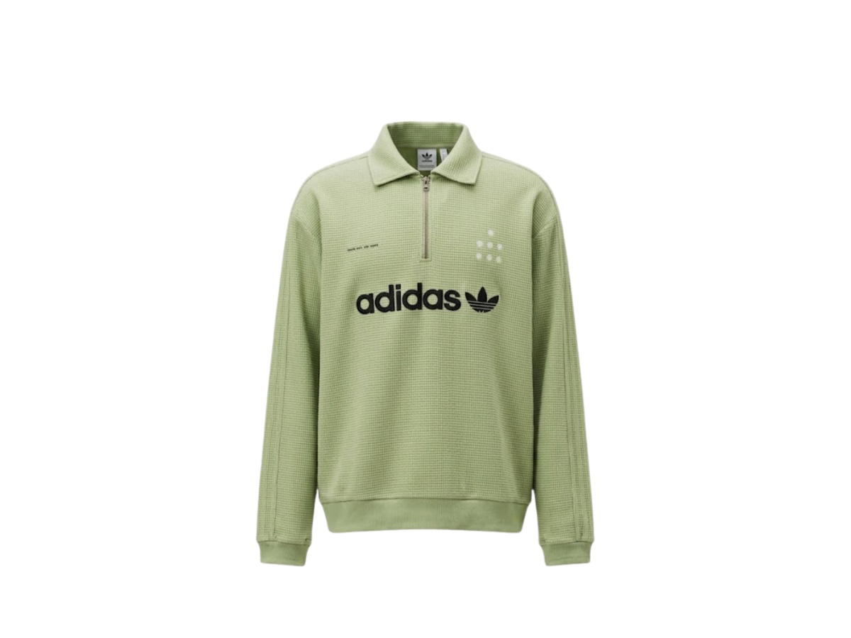 adidas adidas x SFTM Long Sleeve Polo Magic Lime