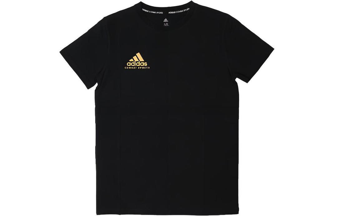 adidas Adidas T-Shirt Men's Black Gold Logo
