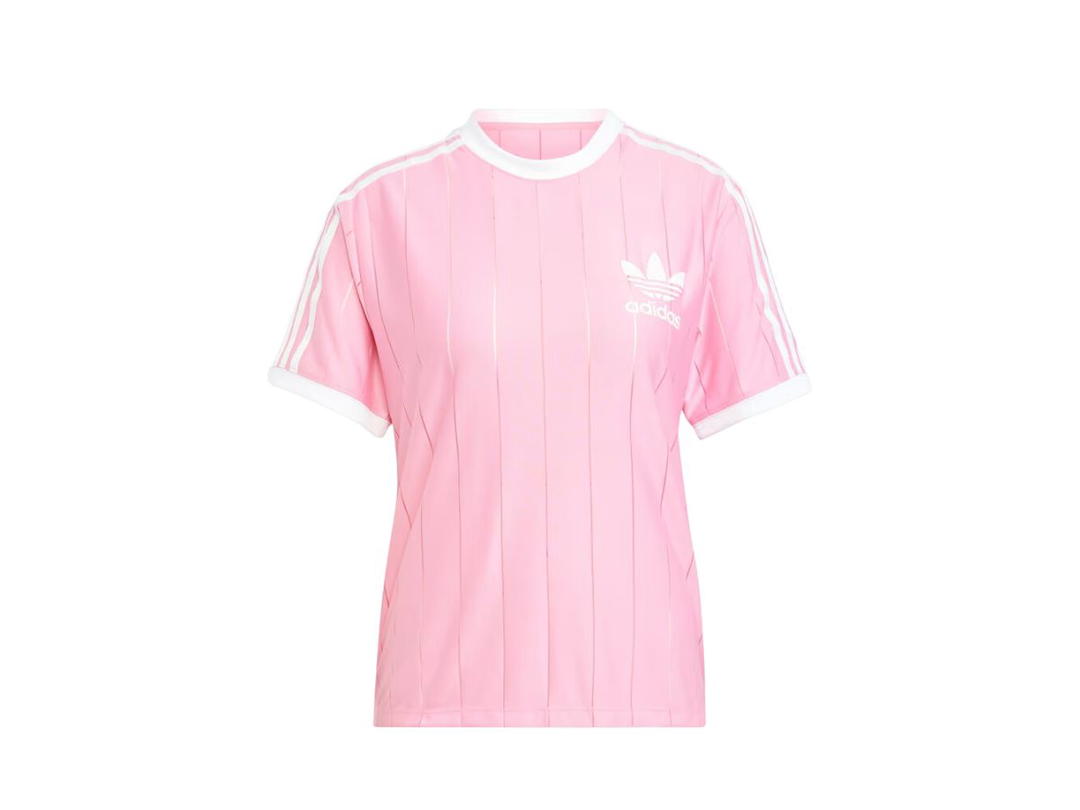 adidas adidas Adicolor 3-Stripes Pinstripe Tee Bliss Pink
