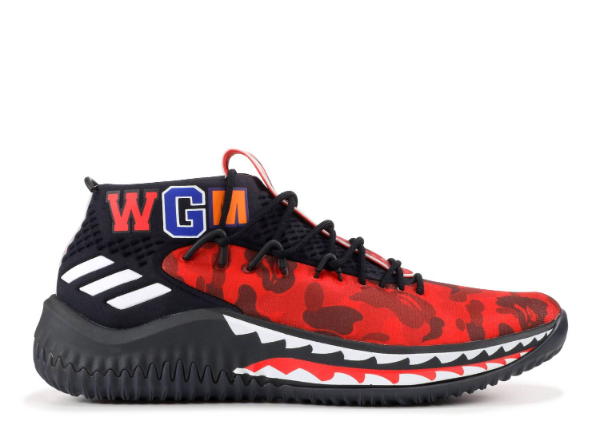 adidas adidas Dame 4 A Bathing Ape Red