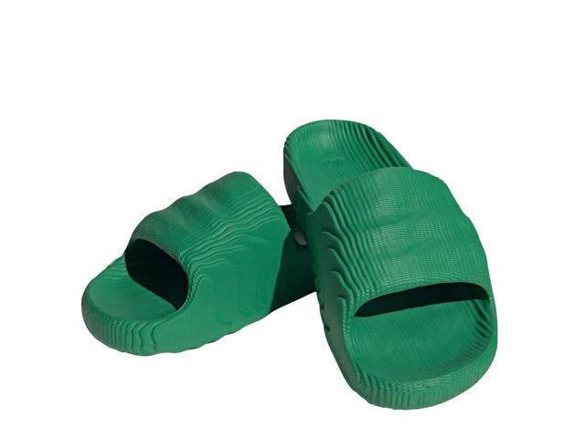 adidas adidas Adilette 22 Slides Green-Cloud White - view 3
