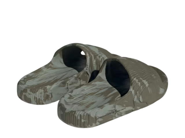 adidas adidas Adilette 22 Slides Olive Strata Silver Green - view 3