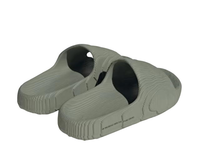 adidas adidas Adilette 22 Slides Silver Green (Women's) - view 3
