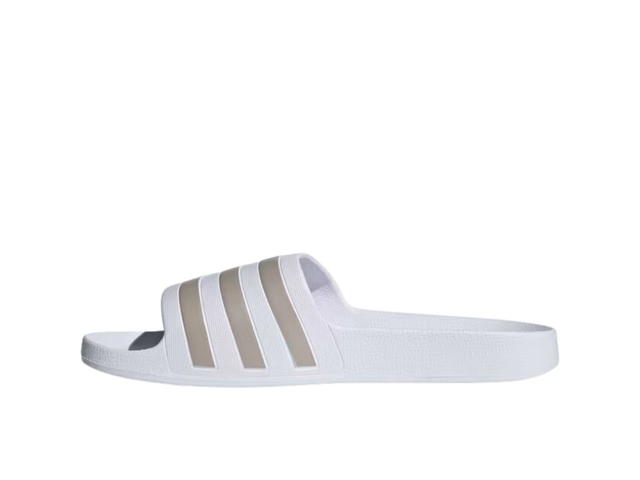 adidas adidas Adilette Aqua Slides Cloud White Platinum Metallic - view 2