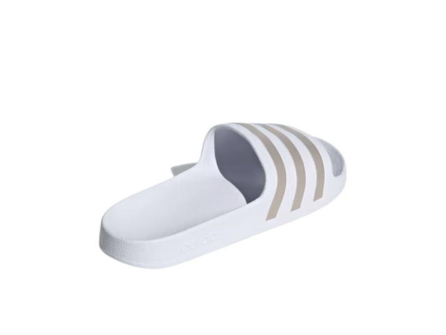adidas adidas Adilette Aqua Slides Cloud White Platinum Metallic - view 4