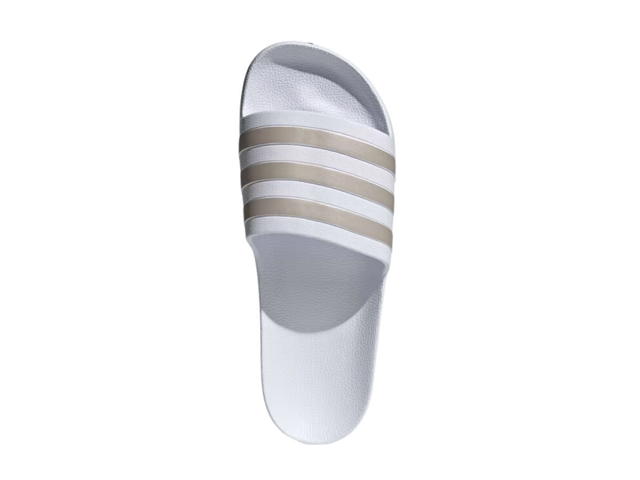 adidas adidas Adilette Aqua Slides Cloud White Platinum Metallic - view 5