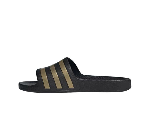 adidas adidas Adilette Aqua Slides Core Black Gold Metallic - view 2