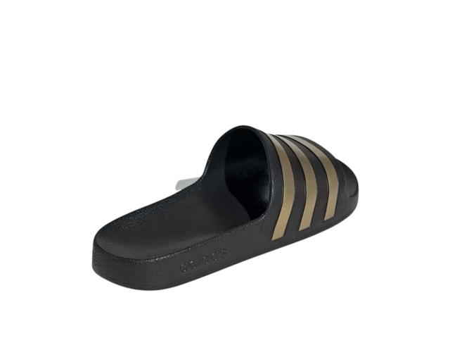 adidas adidas Adilette Aqua Slides Core Black Gold Metallic - view 4