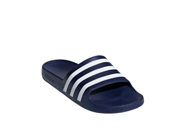 adidas adidas Adilette Aqua Slides Dark Blue Cloud White - view 3