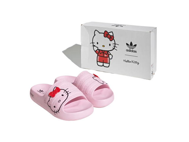 adidas adidas Adilette Ayoon X Hello Kitty Slides Pink (W) - view 7