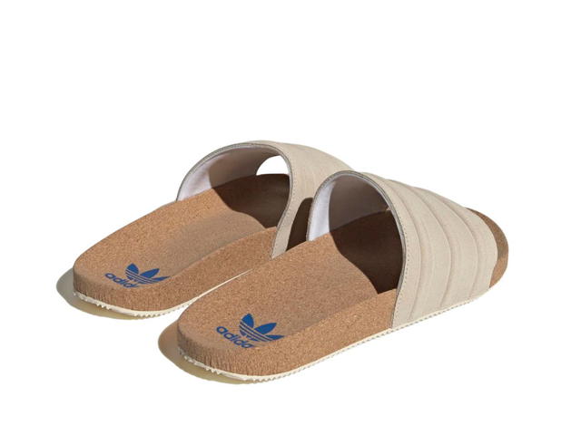 adidas adidas adilette Premium Slides Wonder White Cork - view 3