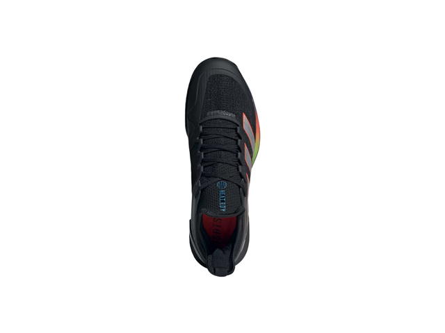 adidas Adidas Adizero Ubersonic 4 Tennis Core Black Silver Metallic And Solar Red - view 3