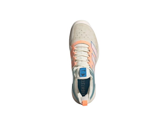 adidas adidas Adizero Ubersonic 4 Tennis Off White Beam Orange - view 3