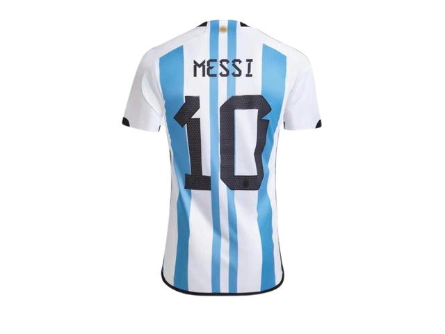adidas adidas Argentina 2022 Authentic Messi Home Jersey White/Light Blue - view 2