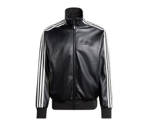Buy adicolor Faux Leather Adicolor 3-Stripes Loose Firebird Track Suit Jacket Black at Sasom – Authentic and Ready to Ship