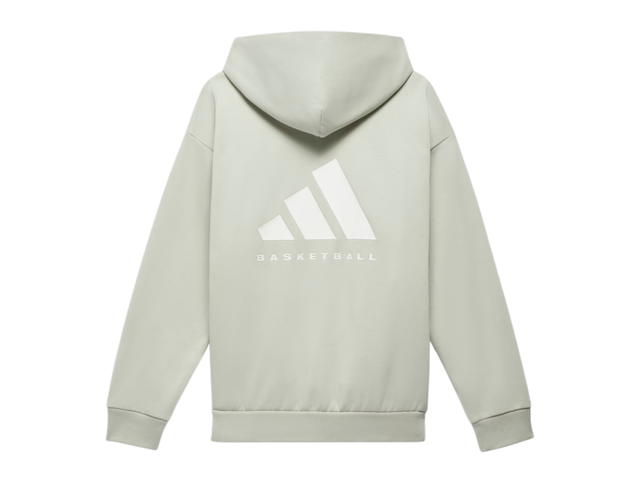 adidas adidas Basketball Hoodie Halo Green - view 2
