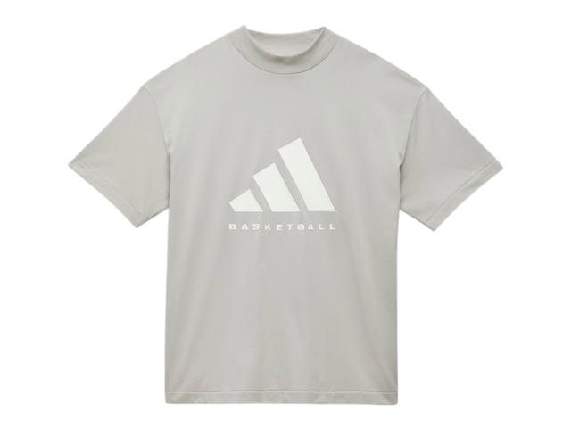 adidas adidas Basketball Tee Metal Grey - view 1