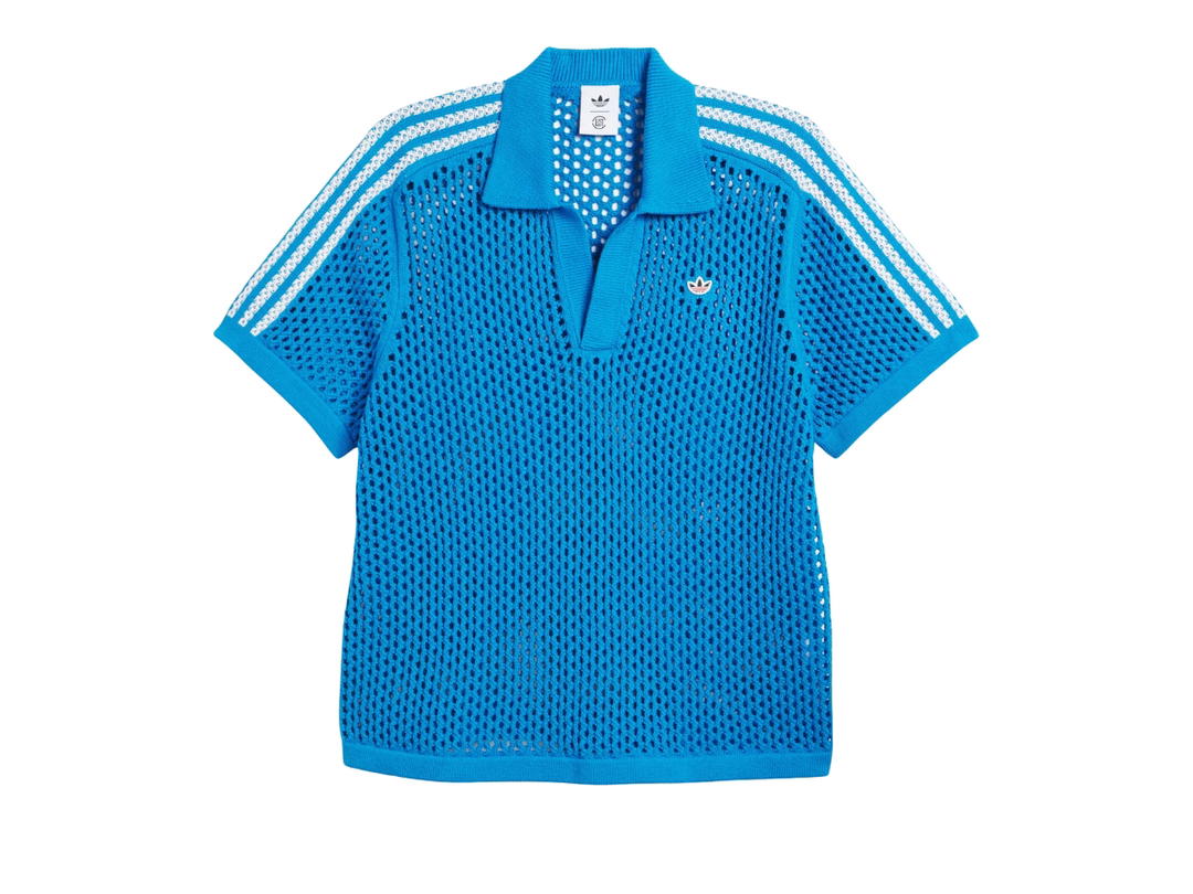 adidas adidas Clot Crochet Polo By Edison Chen Bright Blue