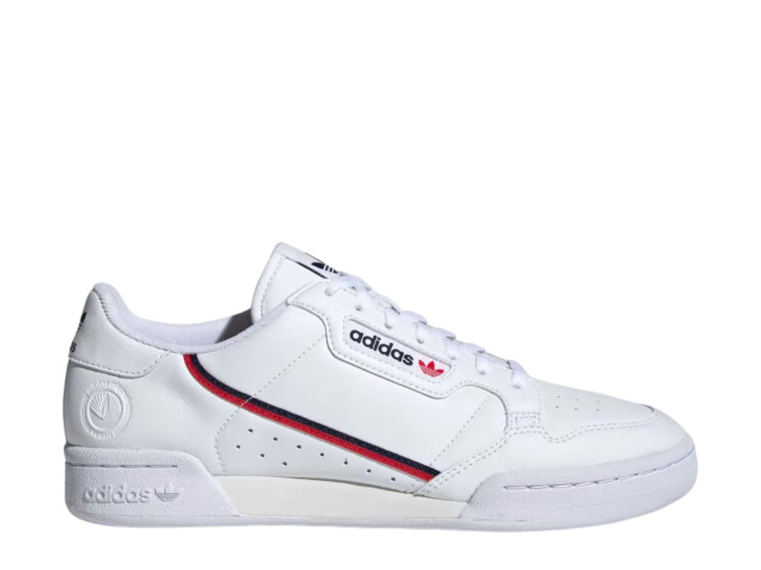 adidas adidas Continental 80 Vegan Shoes Cloud White-Collegiate Navy-Scarlet