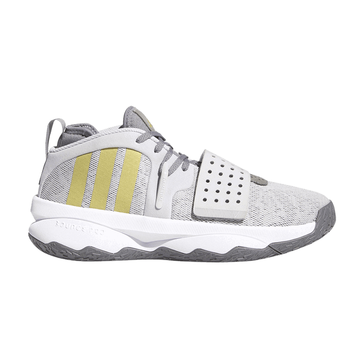 adidas adidas Dame 8 EXTPLY Light Solid Grey Gold Metallic Grey Three