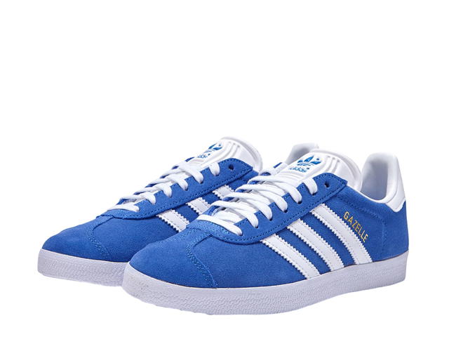 adidas adidas Gazelle Blue Cloud White Gold Metallic - view 3