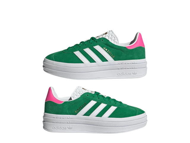 adidas adidas Gazelle Bold Green Lucid Pink (Women's) - view 3