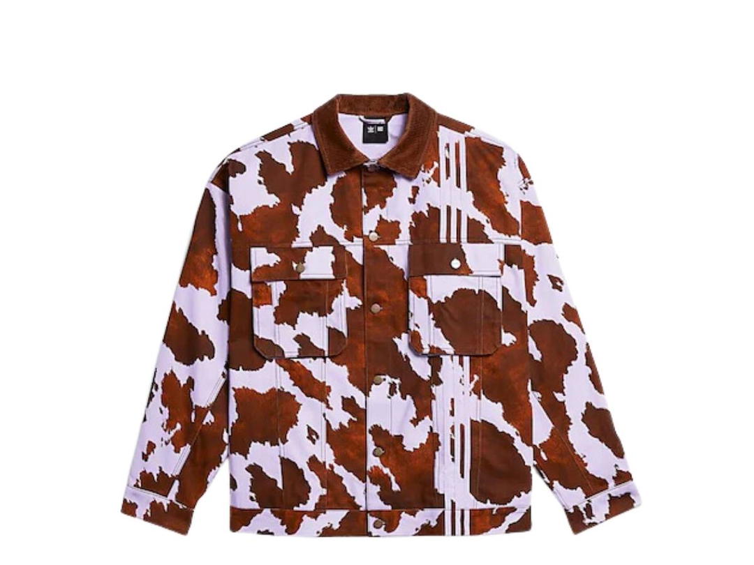 adidas adidas Ivy Park Denim Cow-Print Jacket AOP Cow Hide Purple Glow